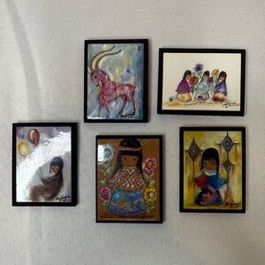 Set of 5 Ted Degrazia Vintage Magnets